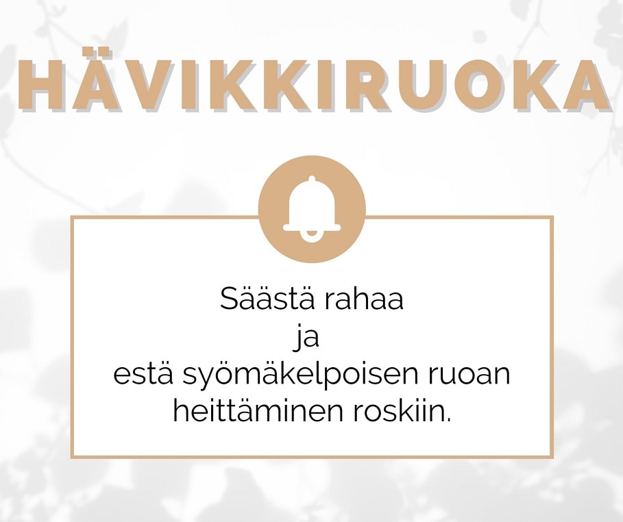 pikaopas hävikkiruoan ostamiseen
