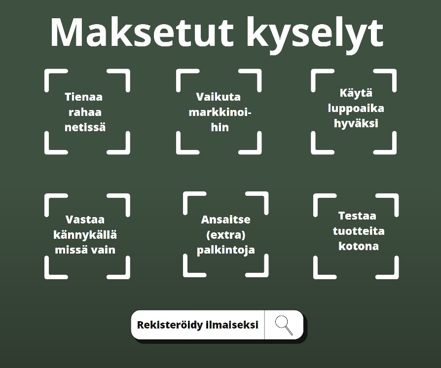 maksettuja kyselyitä