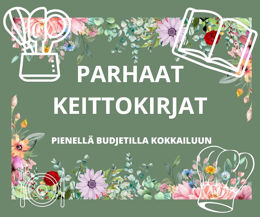 keittokirjoja pienellä budjetilla kokkaamiseen